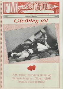 Aðeins einu sinni birtist mynd af ritstjórum útgáfunnar. Prýddu þeir þá í sparifötum forsíðu jólablaðs 198