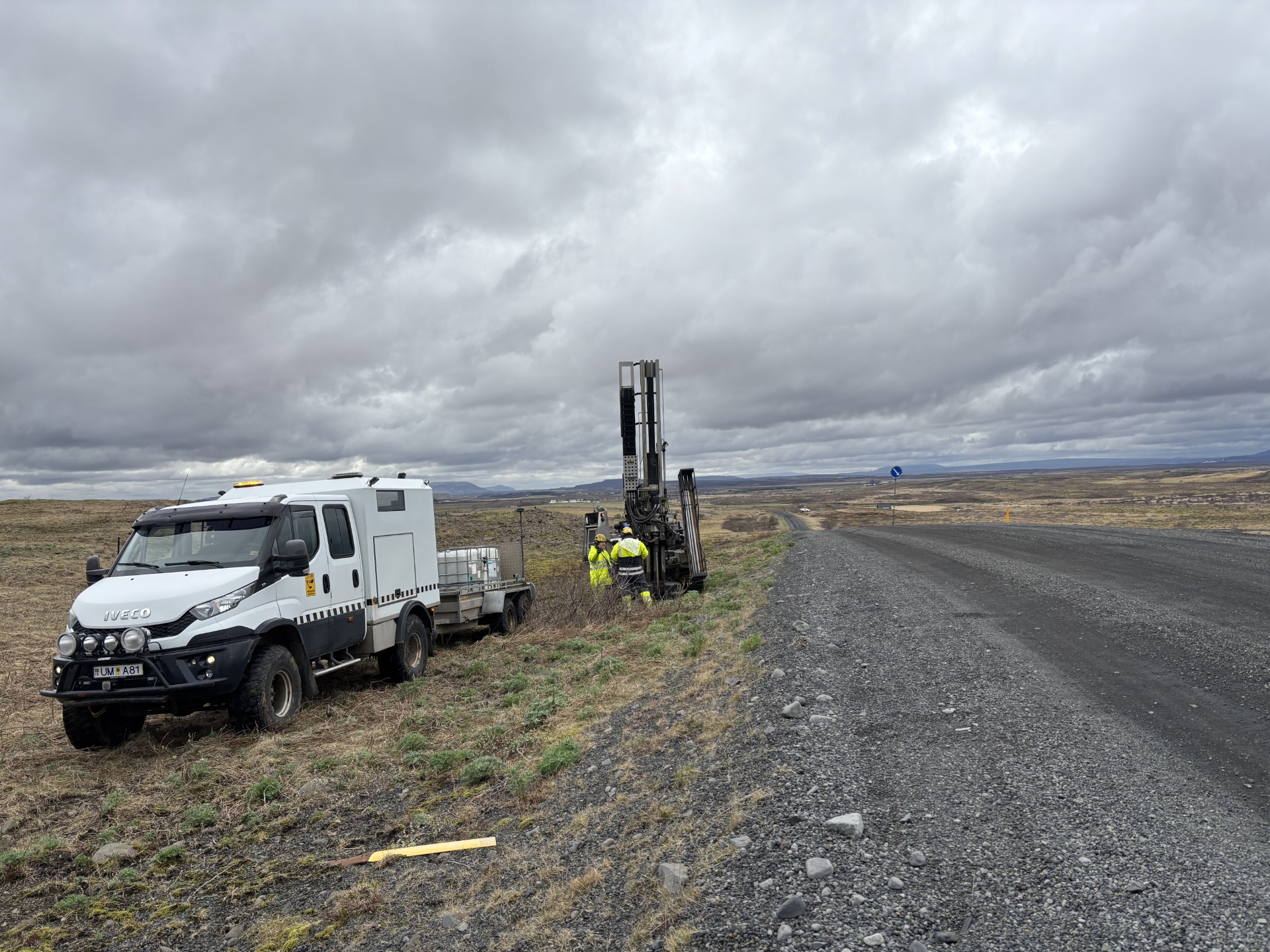 Vegagerð í Eystri-tungu í Biskupstungum